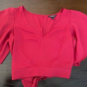 Express red blouse